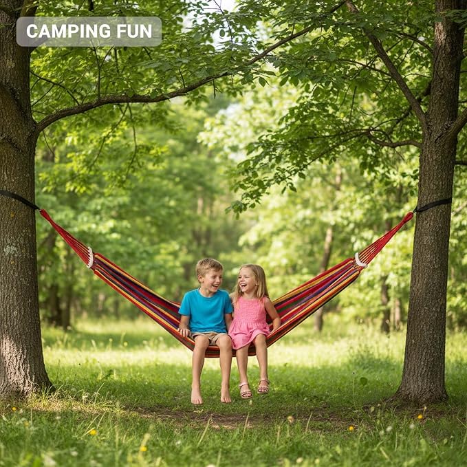 YSUEFIJO Relaxing Hammock Chair for Indoor and Outdoor Use, Hanging Hammock with Portable Design, Comfortable Hammock for Balcony, Patio, Or Garden, Perfect Hanging Hammock for Leisure Or Reading