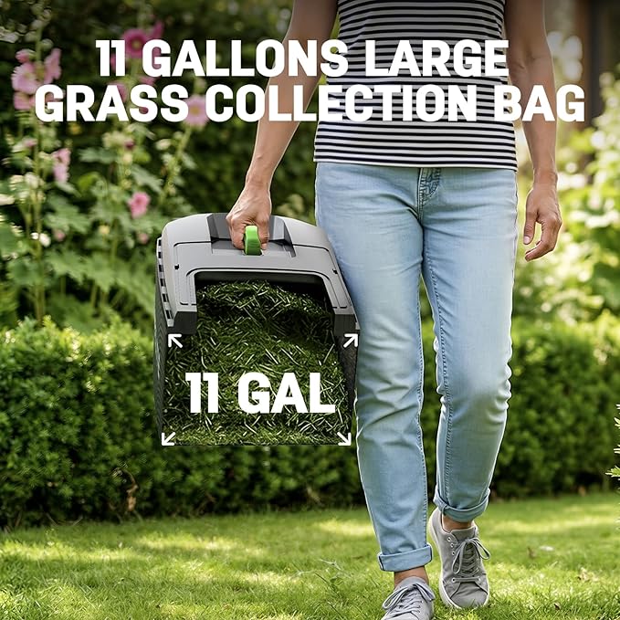 STEELITE 40V(2x20V) 17" Electric Lawn Mower, 6-Height Adjustment, 2-in-1 Bagging & Mulching, Lawn Mower for Small & Medium Yards, Includes 2X 4.0Ah Batteries & Charger,Green