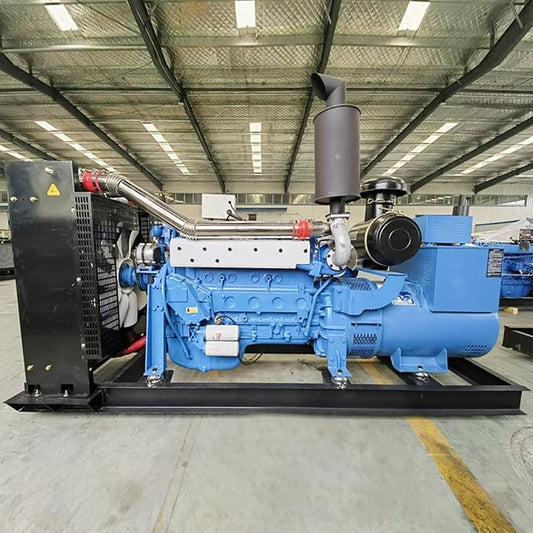 Heavy Duty Portable Generator Set for Marine and Home with High-Temperature Resistant Pure Copper Motor, 200KW Silent Electric Generator Set for Emergency, Construction and Outdoor Power Supply