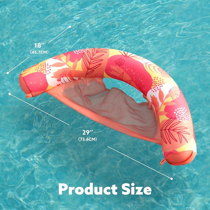 SLOOSH Inflatable Pool Noodle Chair, 3 Packs Pool Floats Noodle Sling Floatie, Swimming Party Floating Chair for Adult Party Summer Water Fun