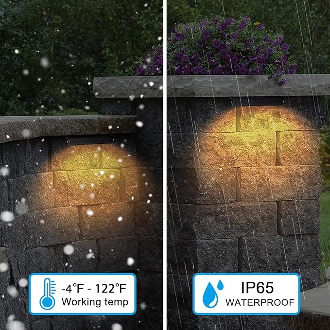 7inch Retaining Wall Lights 3W LED Hardscape Paver Lighting,2700K Soft White Waterproof Outdoor Step Lights,12V AC/DC Low Voltage Landscape Lighting-12Packs