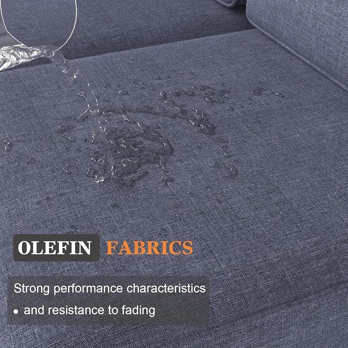 7 Pieces Aluminum Patio Furniture Set with Coffee Table, Metal Outdoor Conversation Sofa Set with Seating Cushions