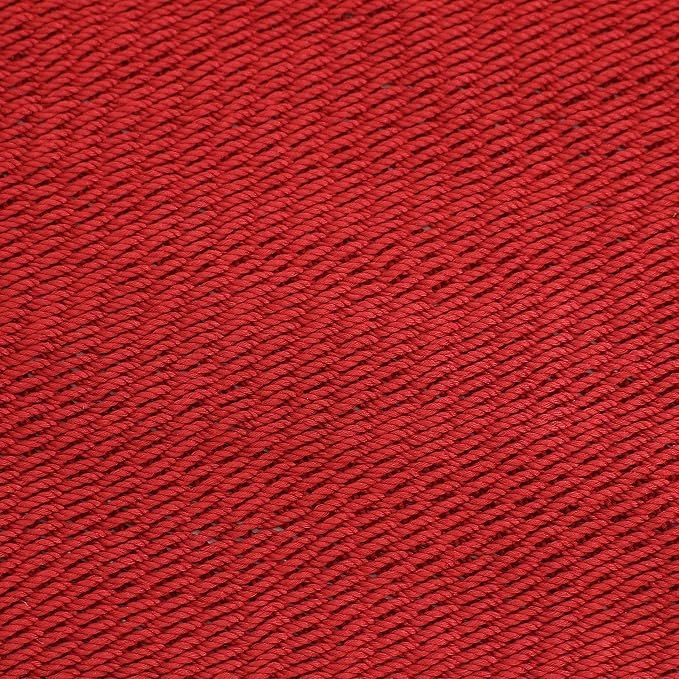 Sunnydaze Polyester Rope Double Hammock with 15-Foot Steel Stand - 400-Pound Capacity - Red