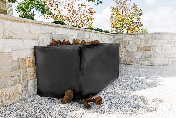 Sturdy Covers Deck Box Defender Cover - All-Season Outdoor Deck Box Cover (Black, Medium)