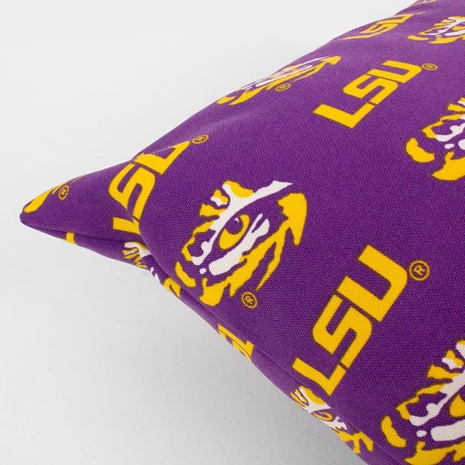College Covers LSU Tigers Outdoor Decorative Pillow Pair-(2) 16" x 16" Pillows