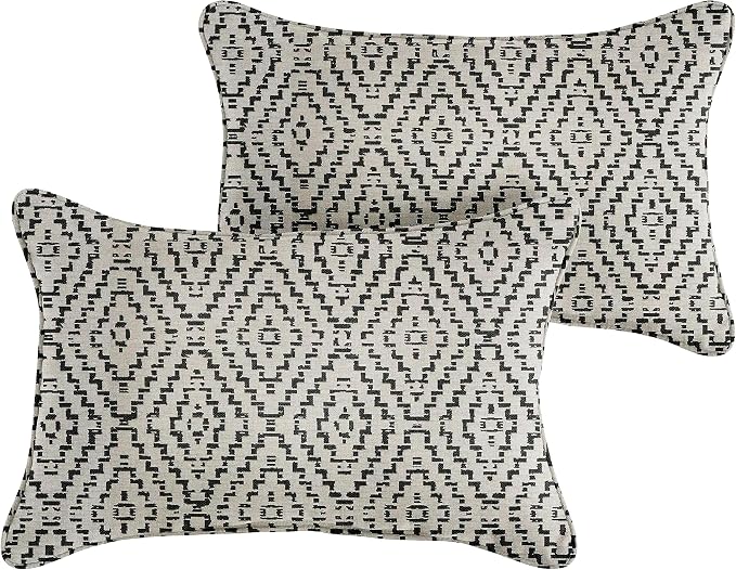 Sorra Home Outdoor Sunbrella Pillow Set, 12 in x 18 in, Blue