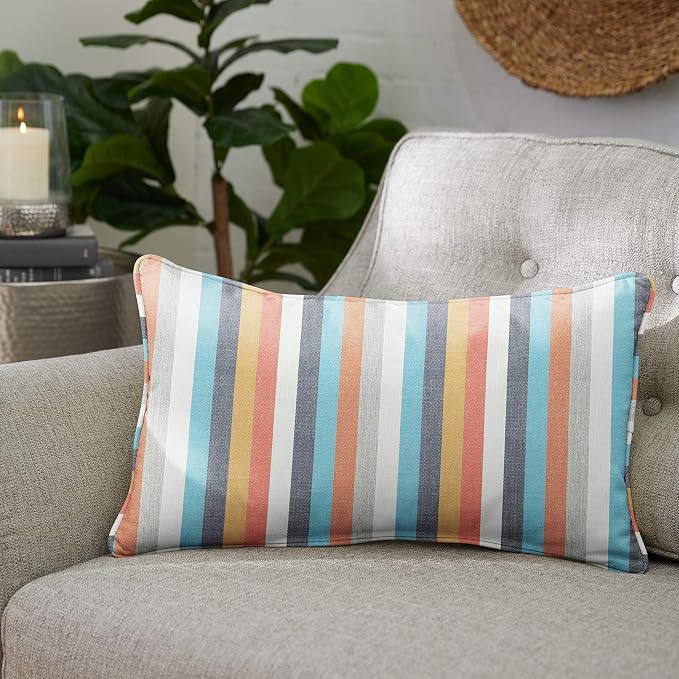 Sorra Home AMZS043121SP Indoor/Outdoor Pillow, 13 in x 20 in, Surround Sunrise