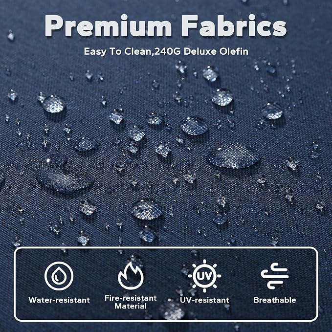 Joyside Outdoor Patio Chairs, 4 Pieces Wicker Rattan Furniture Set, 2 Patio Chairs, 2 Ottoman and 1 Table, Metal Wide Armrest, Thick Cushions and Deep Seating for Garden, Backyard, Porch, Deck