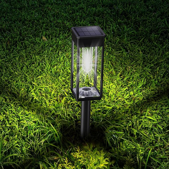 COXSENI Solar Pathway Lights Outdoor IP65 Waterproof, 6 Pack 6500K LED Auto On/Off Walkway Landscape Light for Yard Lawn Garden Patio Driveway Outside Decor, Cool White
