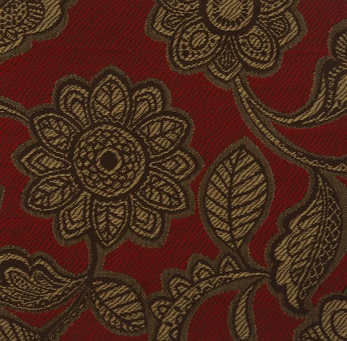 RSH DECOR: Outdura Lumbar & Square Pillows Set of 4 | 20" x 12" & 17" x 17" | Water and Fade-Resistant Fabric | Outdoor Throw Pillows for Patio Furniture | Made in USA (Veranda Crimson)