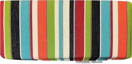 DuraWeather Poly Sunbrella® Fabric Water Repellent All-Weather Pillow with Velcro Ties (Carousel Confetti (#7774-0000))