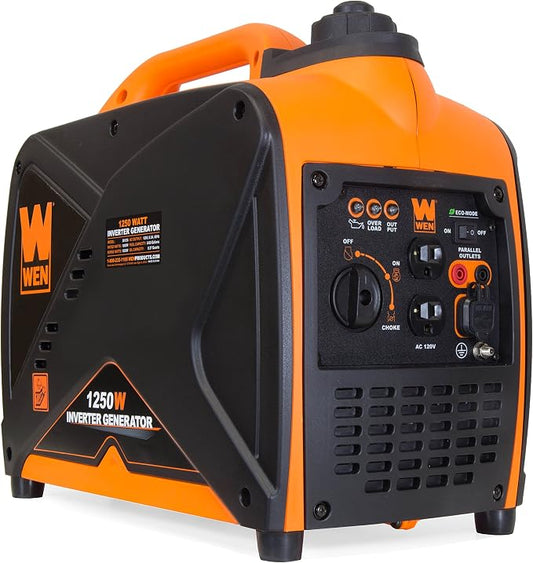 WEN 56125i 1250-Watt Gas-Powered Inverter Generator, CARB Compliant