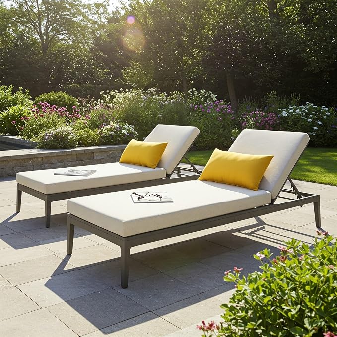 Set of 2 Lumbar Outdoor Indoor Pillows | 20” x 12” | Solid Yellow | Decorative Rectangle Pillows for Patio, Porch, or Indoor Use | All-Weather Fabric