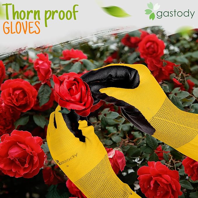 Long Sleeve Gardening Gloves for Women & Men, Long Cuff Garden Gloves | Multipurpose heavy-duty design for outdoor & indoor use; extended cuff shields forearms from thorns, scratches & dirt