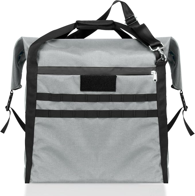 Xtreme Sight Line ~ AQUA G CUBƎ 50 Waterproof Faraday Bag for Small to Medium Generators and Electronics ~ Protects Against EMP/CME/EMF/RF ~ Diamond Form Farday Lined Interior ~ Silver