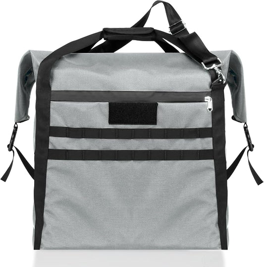 Xtreme Sight Line ~ AQUA G CUBƎ 50 Waterproof Faraday Bag for Small to Medium Generators and Electronics ~ Protects Against EMP/CME/EMF/RF ~ Diamond Form Farday Lined Interior ~ Silver