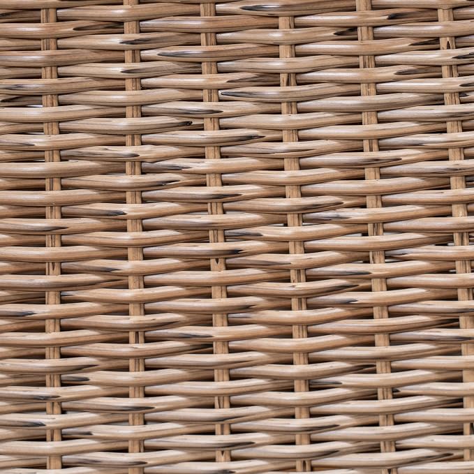 Merax 2-Piece Outdoor Dining Set Acacia Wood, 1 Table + 1 Bench, Slatted Design Tabletop & Woven Rattan Legs, Weather-Resistant Rectangle Patio Dining Set, Brown