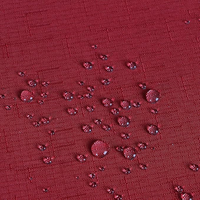 Outdoor Tablecloth Wrinkle-Free Stain Resistant Waterproof Polyester Fabric Table Cover with Zipper Umbrella Hole for Picnic/Party/Dinner/Patio Garden(60inch Round,Zippered,Red)