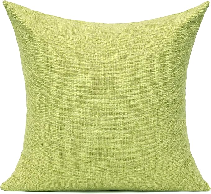 All Smiles Large Green Throw Pillow Covers Solid Set of 2 Patio Pillows for Sofa Bed Couch 26"x26" Aqua Cushion Outdoor Decorations Pillowcase Square