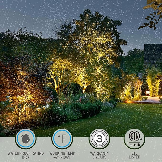 LEONLITE 6-Pack Dia.4 Inch 5CCT Well Lights Shielded Top Oil Rubbed Bronze | 12-24V AC/DC, CRI90, 1800K/2700K/3500K/4000K/5000K, Landscape LED In Ground Outdoor, Low Voltage Garden Landscaping, Aluminum