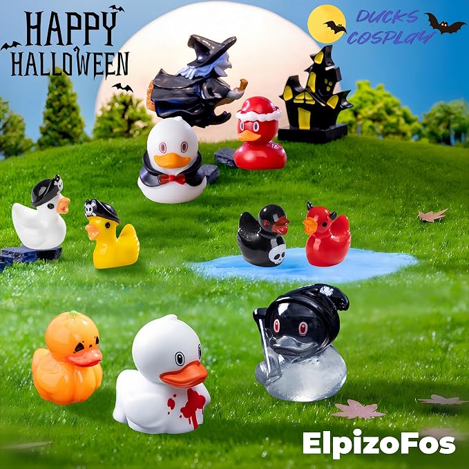 100pcs Various Multicolor Mini Resin Ducks, Tiny Ducks to Hide, Mini Resin Animal Miniature Figurines for Fairy Garden Accessories Aquarium Landscape Bonsai Potted Dollhouse Decor