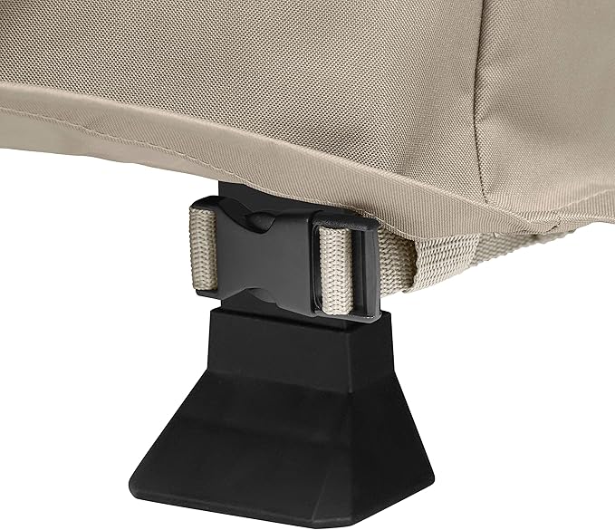 Classic Accessories Storigami Water-Resistant 100 Inch Easy Fold Patio Furniture Cover, Goat Tan, Patio Furniture Covers