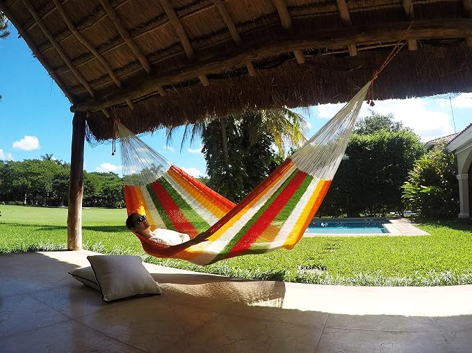 Traditional Mayan Hammock -Habanero Hammock (Large) - Thick Nylon Thread