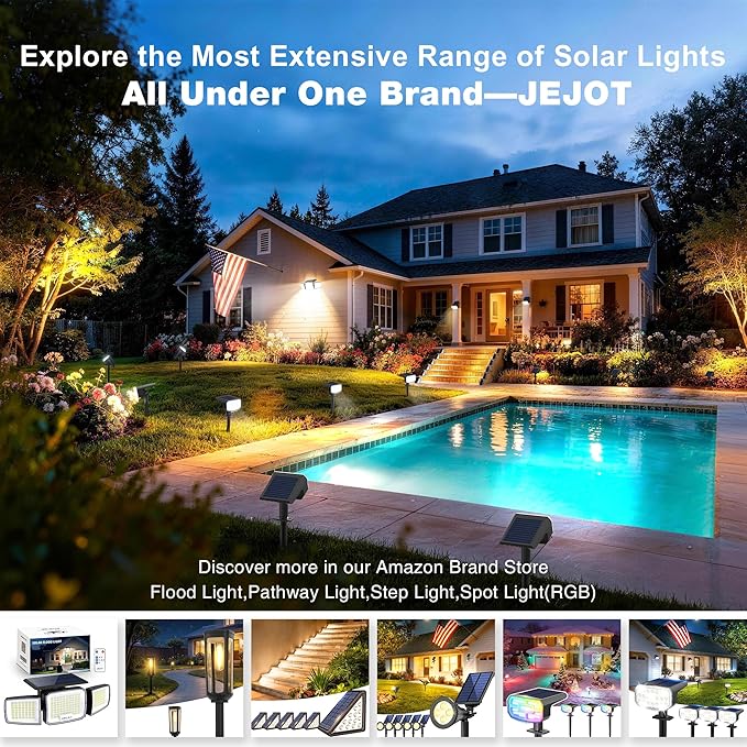 Solar Step Light Outdoor Stair Lights, Deck Lights Outdoor Powered IP65 Waterproof, 3000K Warm White Solar Outdoor Step Light, Decor for Stair, Deck, Step, Porch and Outside Patio, 8 Pack