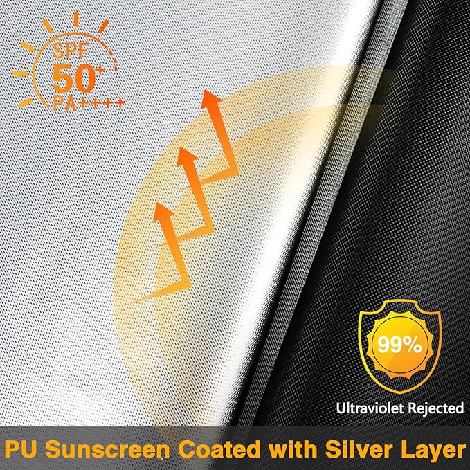 EVRBUL Upgraded Outdoor Swing Cover, 3 Seater Patio Swing Heavy Duty 420D Cover, Waterproof Windproof UV Protection, 87”L x 49”W x 67”H