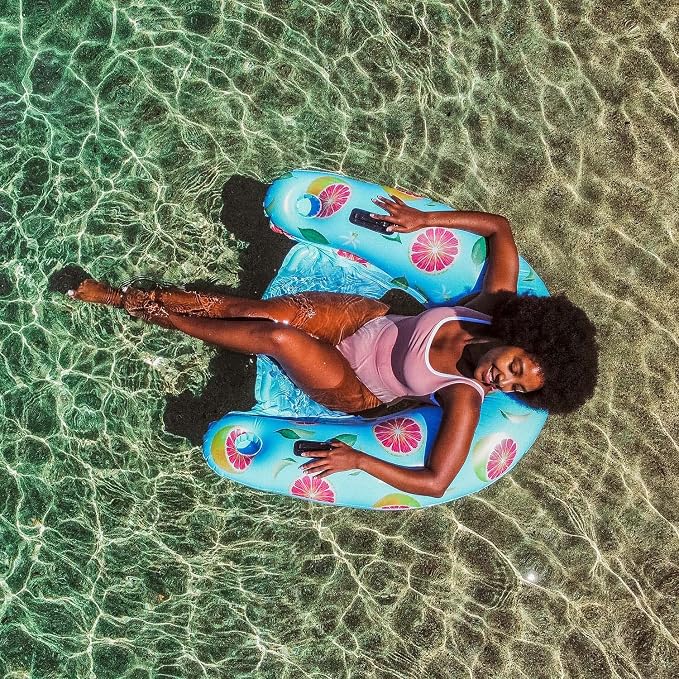 PoolCandy Grapefruit Print Inflatable Pool Floats, Loungers, Sun Chairs & Sunning Pools
