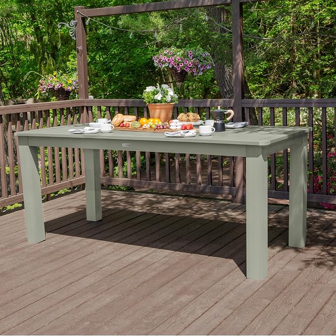 highwood Weatherly 7pc Rectangular Counter Height Dining Set 84" x 42", Eucalyptus