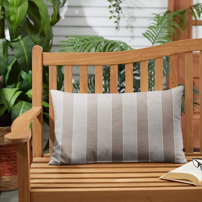 Sorra Home x Sunbrella Range Dune Indoor/Outdoor Pillow, 13 in x 20 in