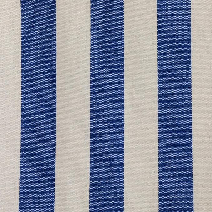 Striped Macrame Quilted Two Person Double Hammock - 9' x 56" - Blue and Cream