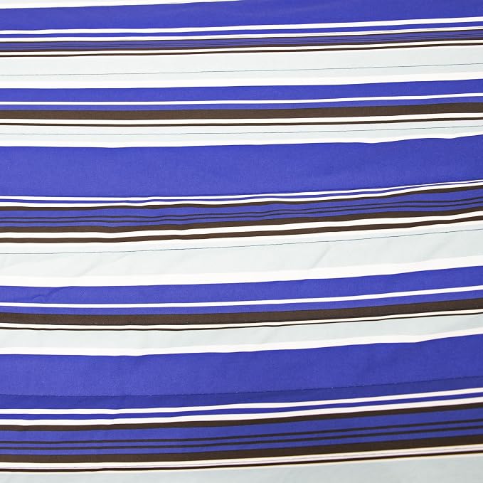 Sunnydaze Quilted Fabric Double Outdoor Hammock - 2-Person Hammock with Metal Curved Spreader Bars - Catalina Beach