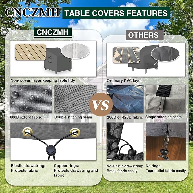 Heavy Duty Patio Chair Covers Waterproof Outdoor, 2 Pack 600D Patio Furniture Covers for Outdoor Rocking Swivel Adirondack Chairs, Lounge Deep Seat 38'' W x 40''D x 24''H/ 34''H Grey
