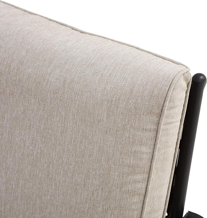 4 Pieces Patio Conversation Set 5 Seat Outdoor Furniture Sofa Chairs Patio Furniture Seating Sets with Cushion and Cofffee Table (Beige)