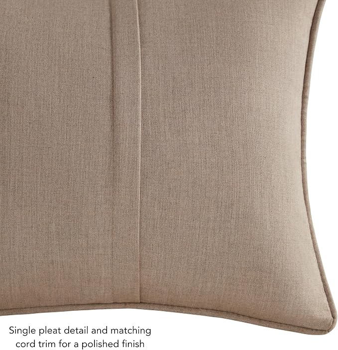 Sunbrella 21'' x 14'' Rectangle Outdoor Throw Pillow with Removable Cover (Set of 2), Cast Ash