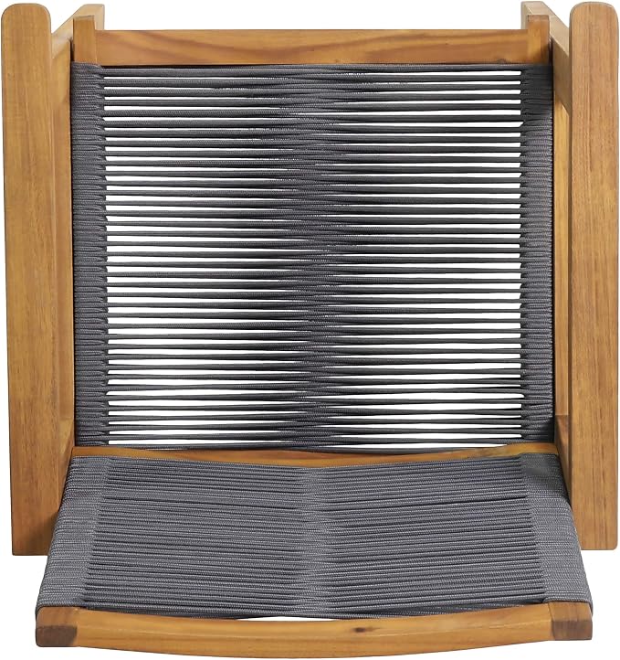 Christopher Knight Home Ashley Outdoor 7 Piece Acacia Wood Dining, Teak and Dark Gray