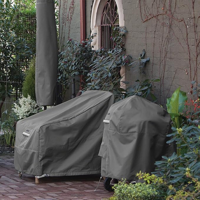 Classic Accessories Ravenna Water-Resistant 66 Inch Patio Double Adirondack Cover, Outdoor Chair Covers