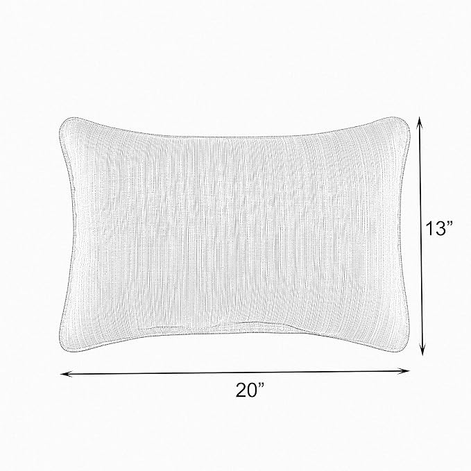 Sorra Home Trupedic Indoor/Outdoor Silver Lumbar Embroidered Pillow Beach Please