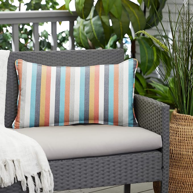 Sorra Home AMZS043121SP Indoor/Outdoor Pillow, 13 in x 20 in, Surround Sunrise