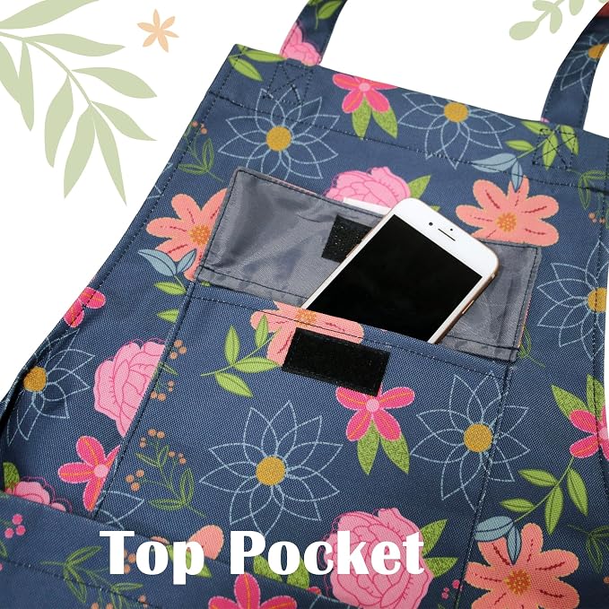 Garden Harvest Apron for Women, Fruit Picking Apron with Quick Release Bottom