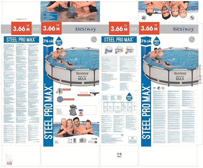 Bestway Steel Pro MAX Ground Pool Set 1 ft x 30 inches