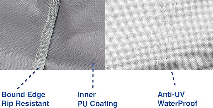 Simple Houseware Patio Chair Covers Waterproof 2 Pack, 600D Heavy Duty, 39 x 32 x 29 Inch