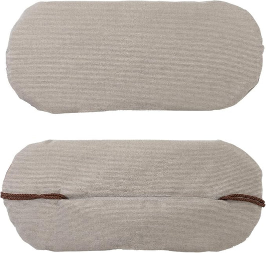 Nags Head Hammocks Dove Patio Furniture Pillow, Removable Cover, Sunbrella Fabric, Eco-Friendly, Handcrafted in The USA - 15 in. x 6 in.