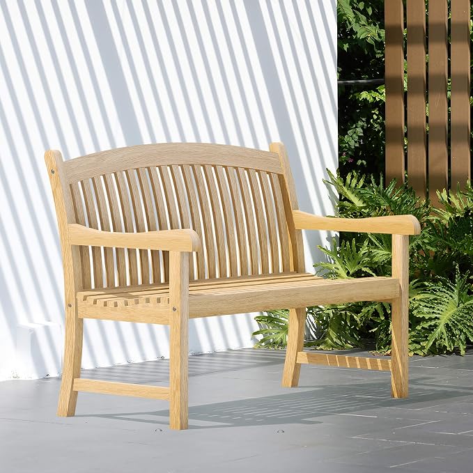Amazonia Geneve 5-Piece Patio Rectangular Dining Table Set | Certified Teak | Ideal for Outdoors and Indoors