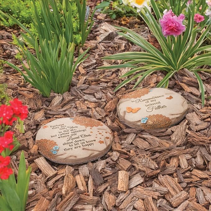 Pavilion Gift Company - Stars in the Sky - Garden Stone Bereavement Grief Loss Memorial Remembrance Loved Ones Home Garden Decor Keepsake