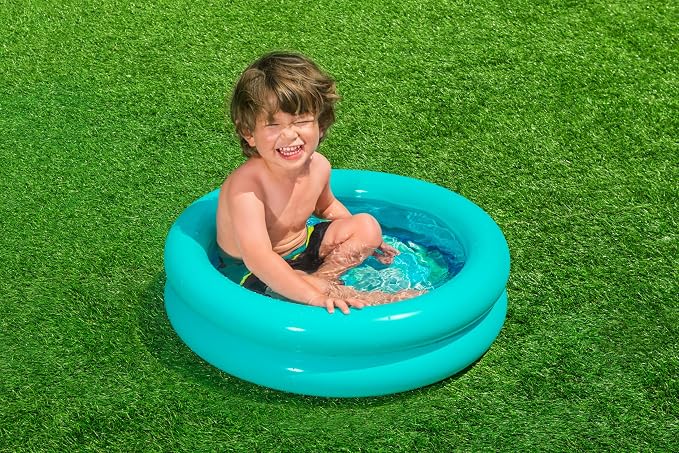 Bestway | 2 Ring Inflatable Kiddie Pool, Swimming Pool Toys, Water Pool Toys, Inflatable Baby, Kids Pool for Outdoors, Assorted-Designs