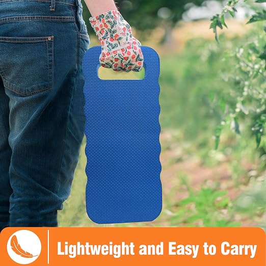 Gardzen Garden Kneeling Pad | EVA Foam Kneeler Pad for Gardening, Baby Bath, Yoga, Pilates, Exercise, 16" x 8" x 1", Blue, 6 Pack