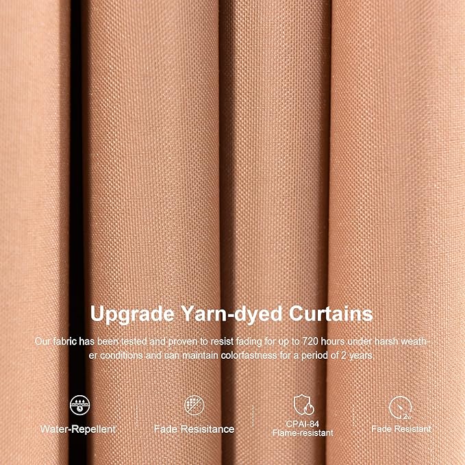 PURPLE LEAF 13' X 15' Outdoor Hardtop Gazebo Patio Wide Aluminum Frame Metal Double Roof with Heavy Duty Netting and Curtains for Permanent Hard Top Pavilion Screen, Khaki